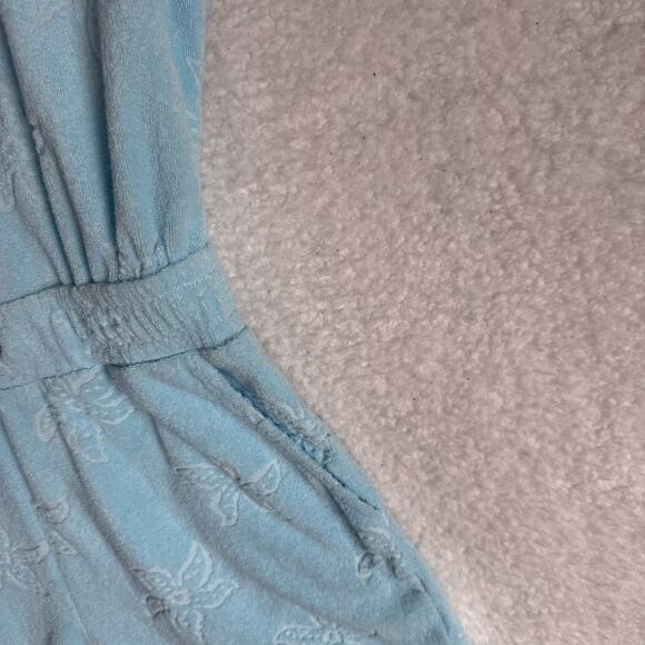 Lilly Pulitzer Katerini Zip Up Romper Starfish Terry Cloth Blue XXS - Picture 5 of 8